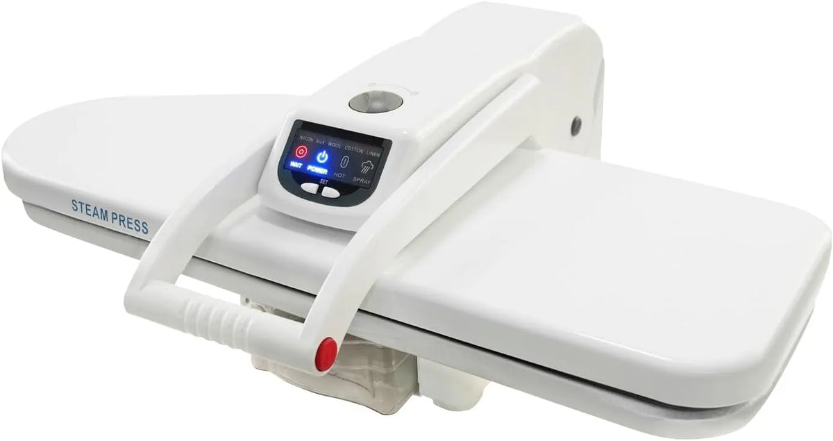 Pressa, pressa da stiro a vapore, 66 cm, 1600 W, 5 programmi, ampio serbatoio, professionale, funzione riscaldante