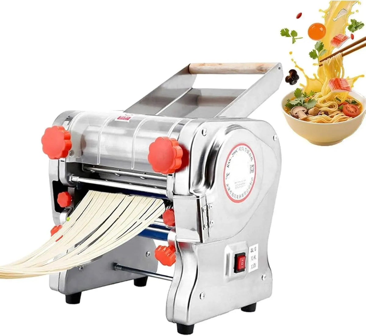 0.5-20mm Macchina Per La, macchina automatica per pasta, 550 W, 20 mm, professionale, acciaio inox, per La Pasta Elettrica