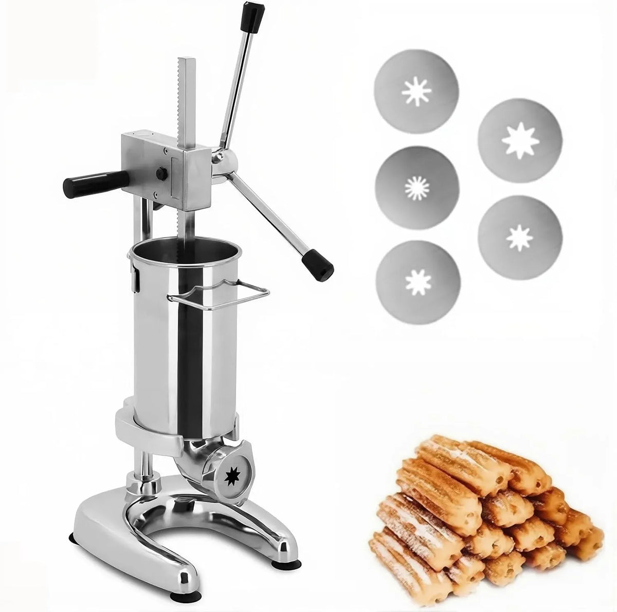 Macchina per ciambelle 2L/3L, 3 L, donut maker, professionale, acciaio inox