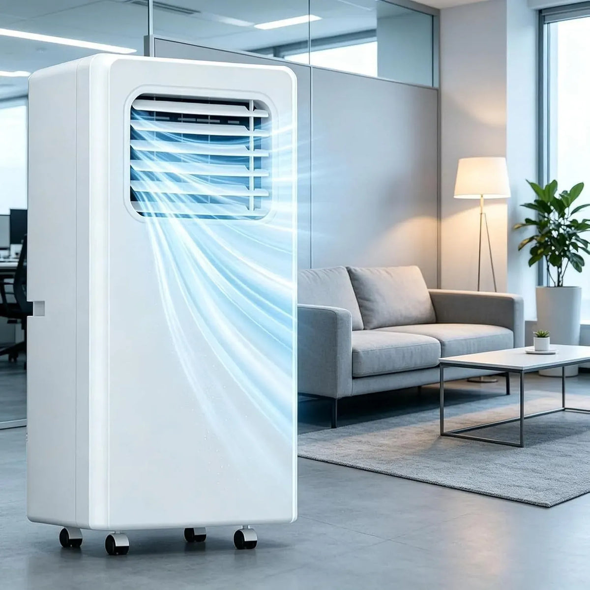 Condizionatore, portatile, climatizzatore, Condizionatore Portatile 12000 BTU Fissi