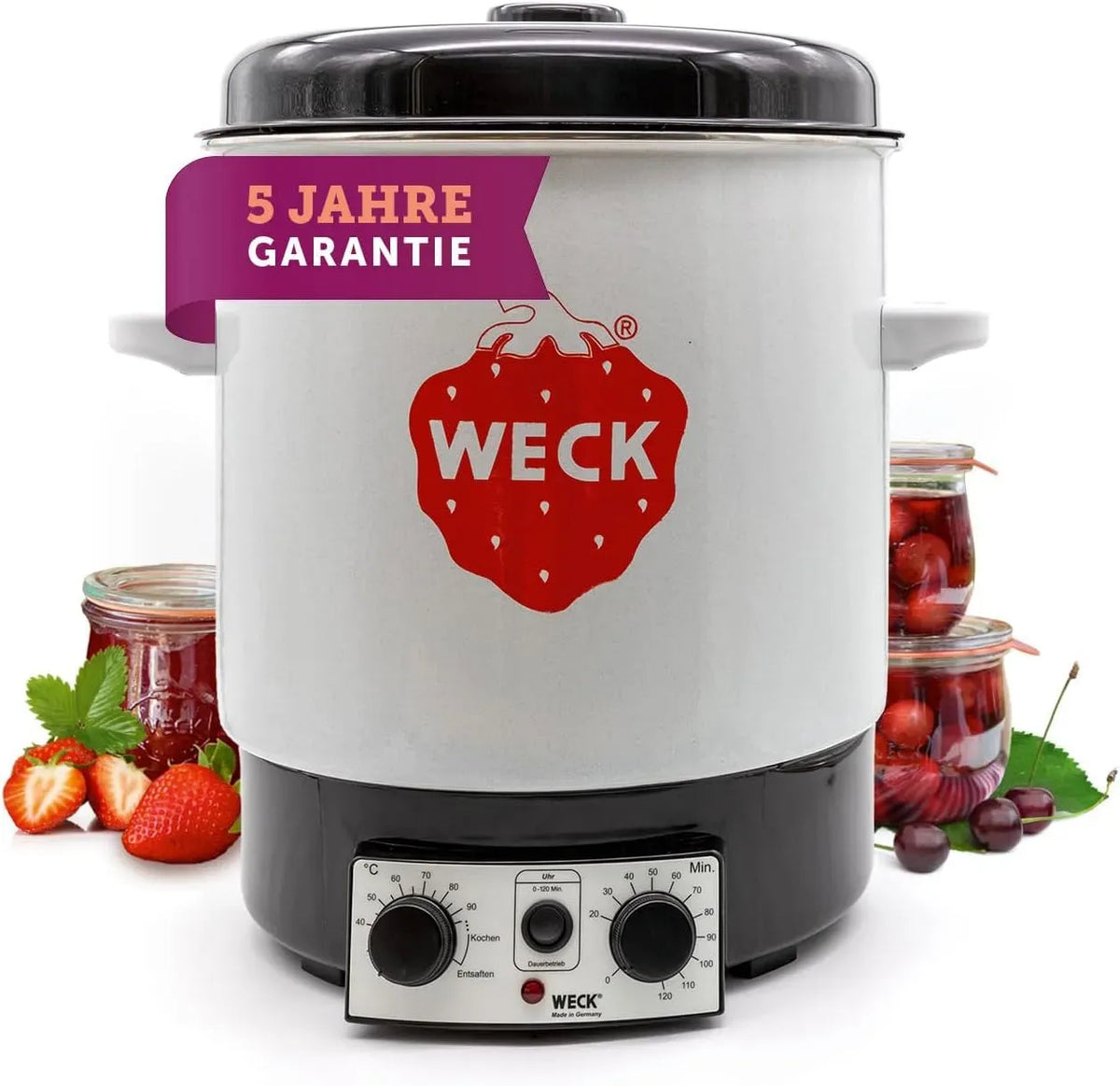 WAT 15 Sterilizzatore, sterilizzatore elettrico, 29 L, timer, per vino caldo, WECK