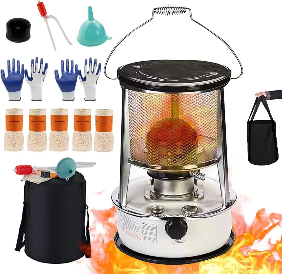 riparazioni di gas, interruzioni di corrente, 6L 3000W Stufa a cherosene Stufa da esterno Stufa a cherosene Bruciatore da campeggio Riscaldatori a