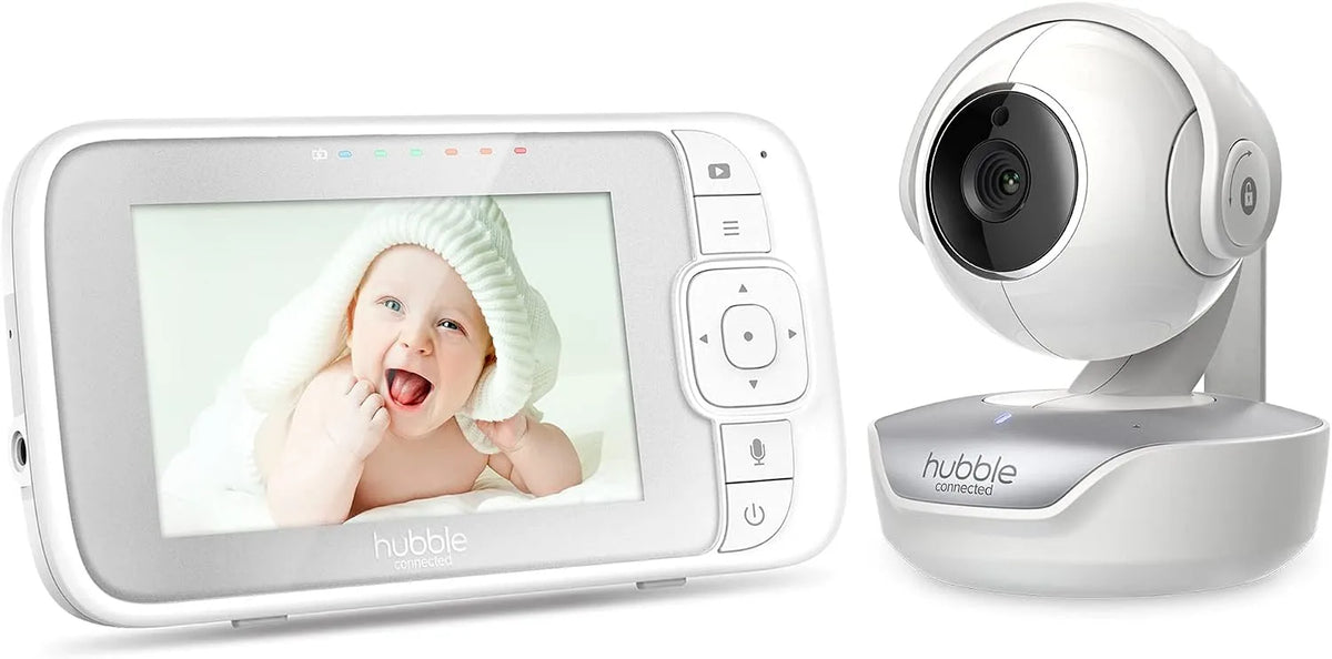 Monitor, 3' Screen, schermo per PC, monitor video per bambini, Hubble Connected Nursery View Select Baby Monitor Camera with 4