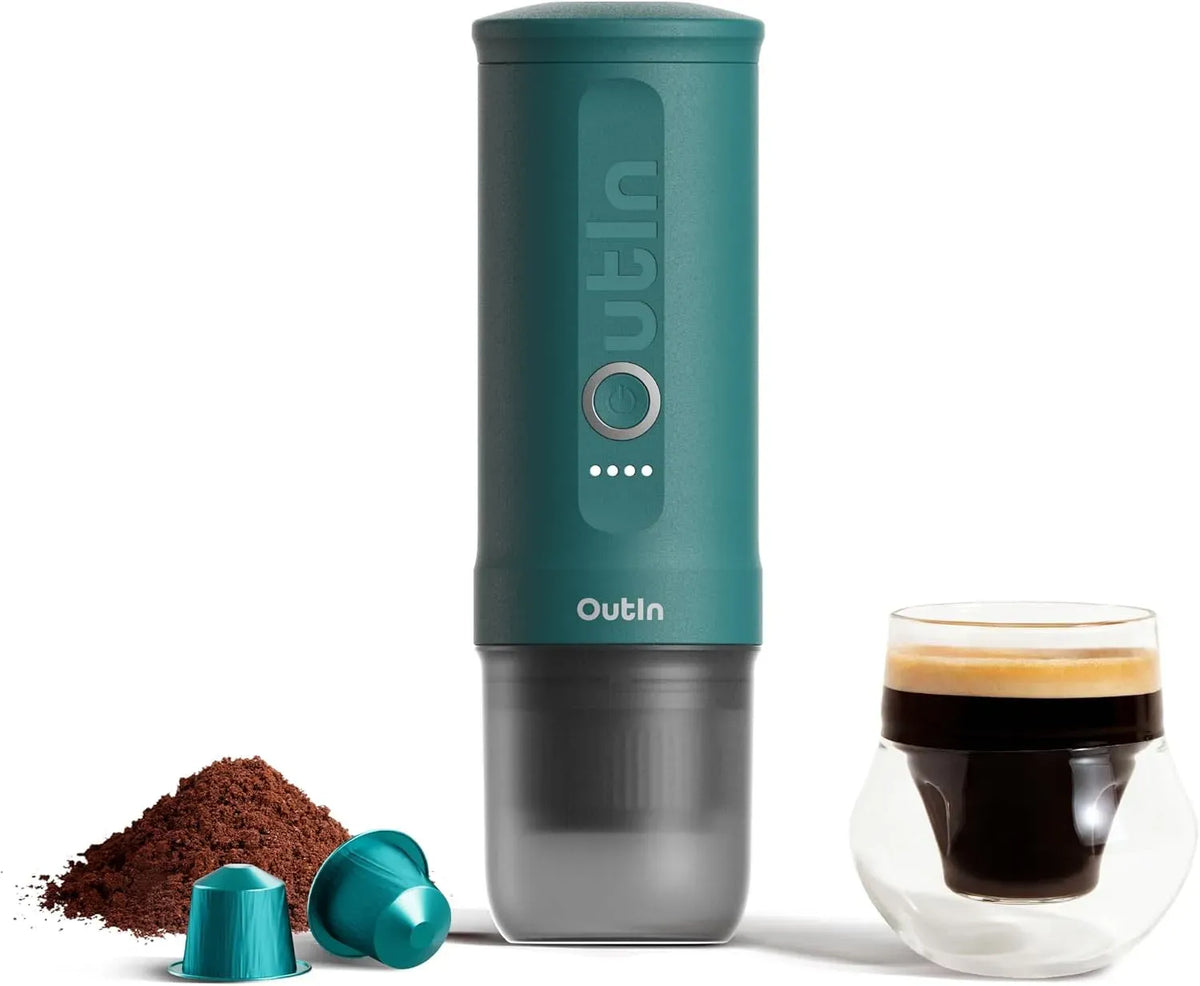 Macchina da caffè, portatile, caffettiera elettrica, macchina da caffè elettrica, OutIn Nano Macchina da caffè espresso elettrica portatile