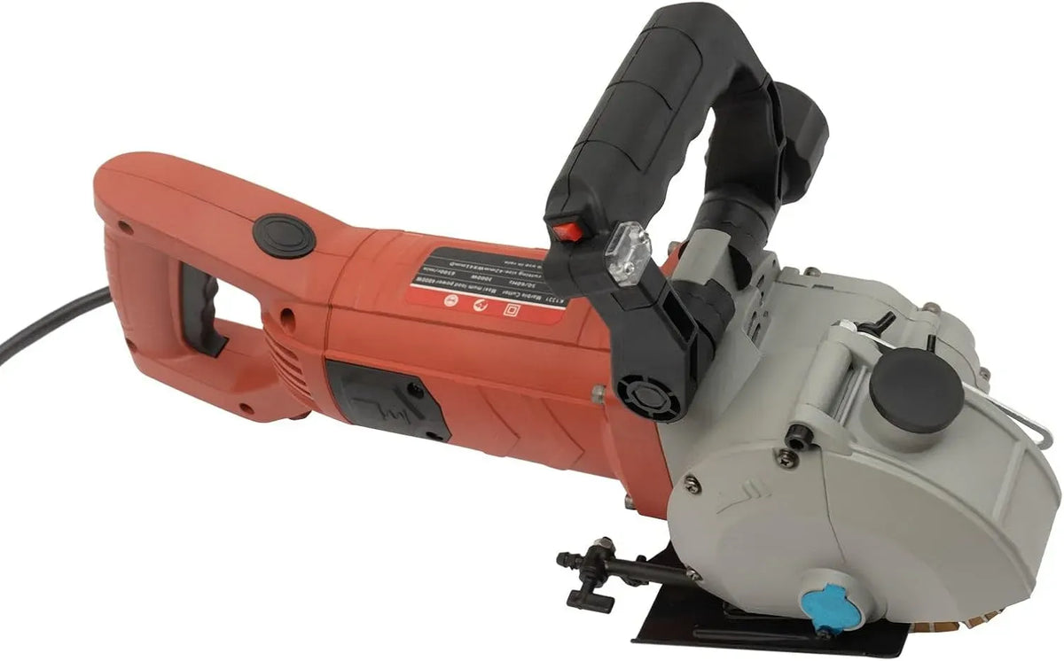 Affettatrice, affettatrice per alimenti, 4800 W, rosso, per scanalature da parete