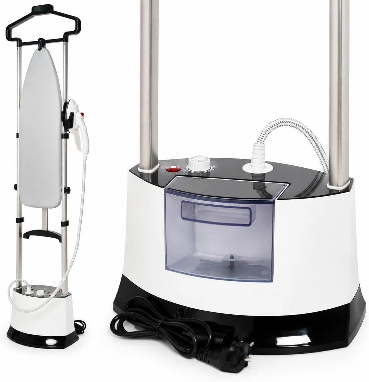 W 6 Stiratrice, ferro da stiro elettrico, 1.6 L, 1400 W, 6 Bar, ampio serbatoio, vapore, 12 Livelli, per Camicie Vestiti Tende e Biancheria Casa