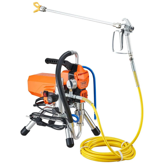 VEVOR Macchina per Spruzzatura, 2000 W, per Vernice da Parete Airless ad Alta Pressione da 2000