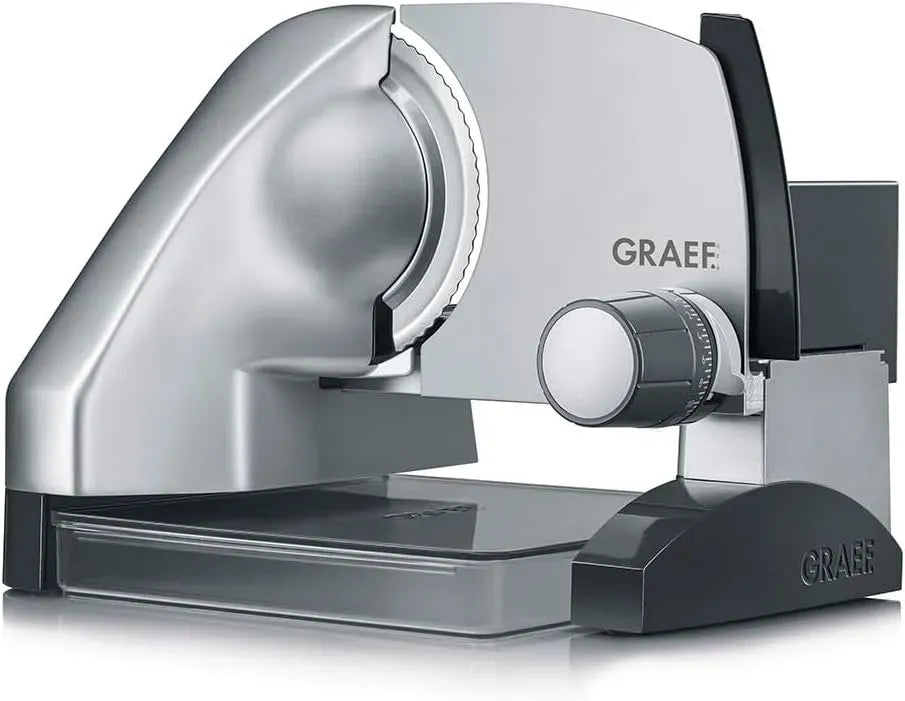 GRAEF SKS500 Affettatrice, affettatrice per alimenti, 170 mm, acciaio inox, argento, per cucina moderna