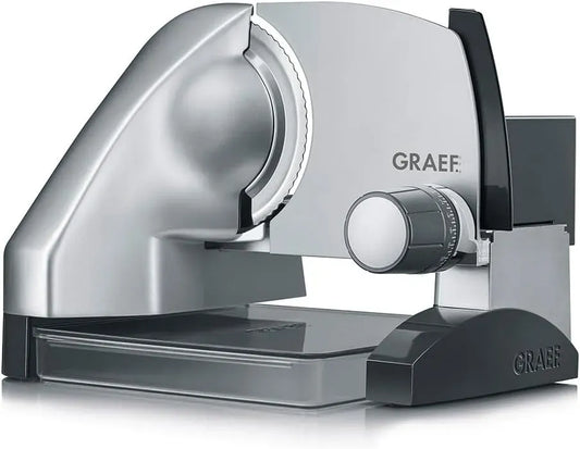 GRAEF SKS500 Affettatrice, affettatrice per alimenti, 170 mm, acciaio inox, argento, per cucina moderna