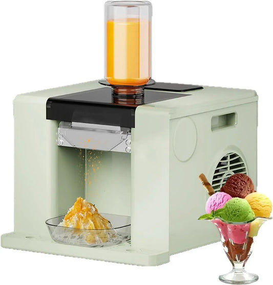 kg/24 Macchina per Ghiaccio, Contenitore, macchina per gelato e sorbetto, 750 ml, 60 kg, acciaio inox, verde