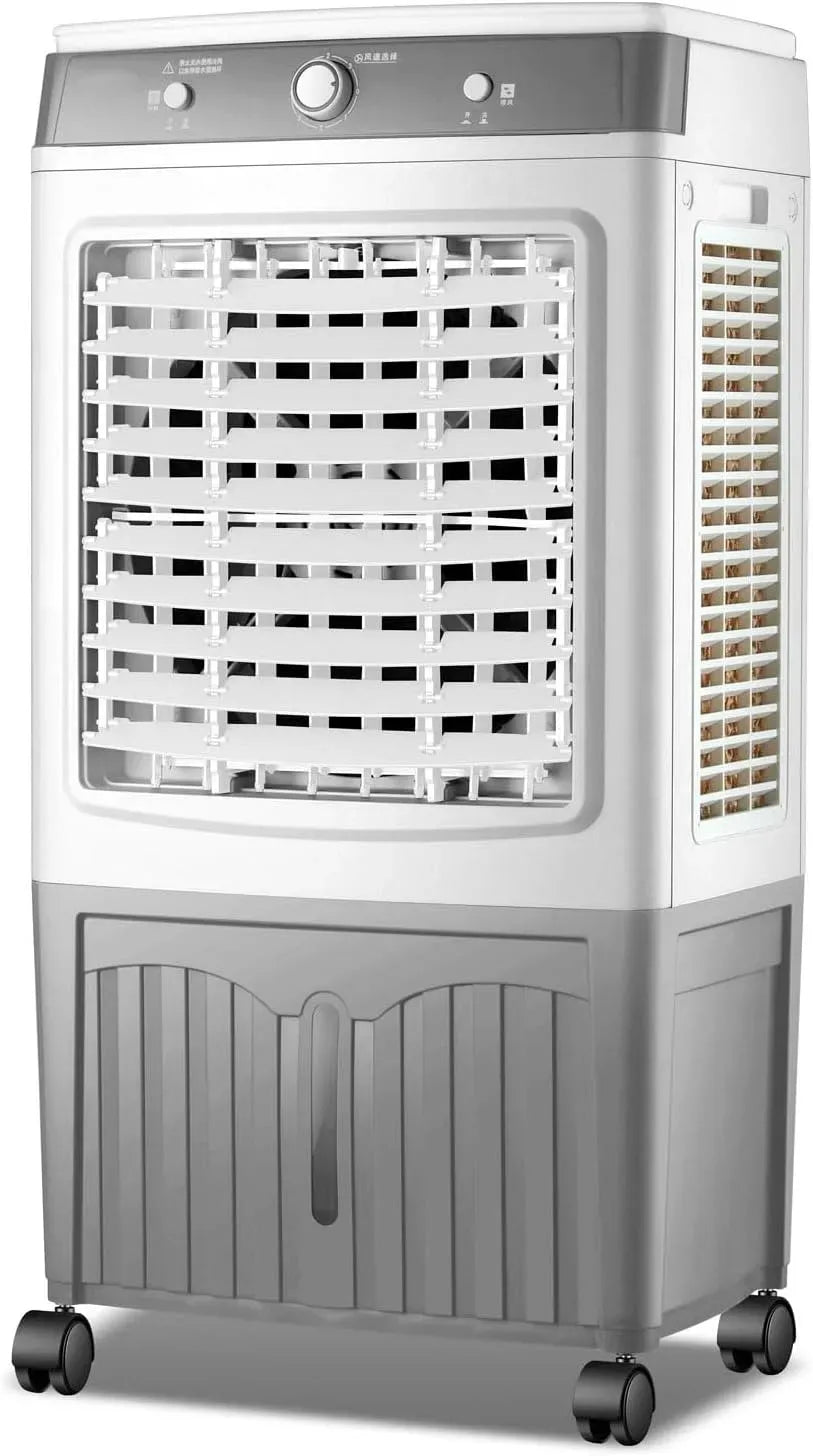 Ventilatore, 40 L, portatile, timer, oscillazione, ampio serbatoio, Timer di 7 Ore, Oscillazione a 120°, 3 modalità e velocità