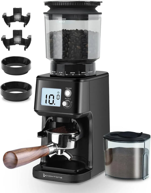 Portafiltro, macinino per chicchi di caffè, 51 Livelli, nero, per Espresso
