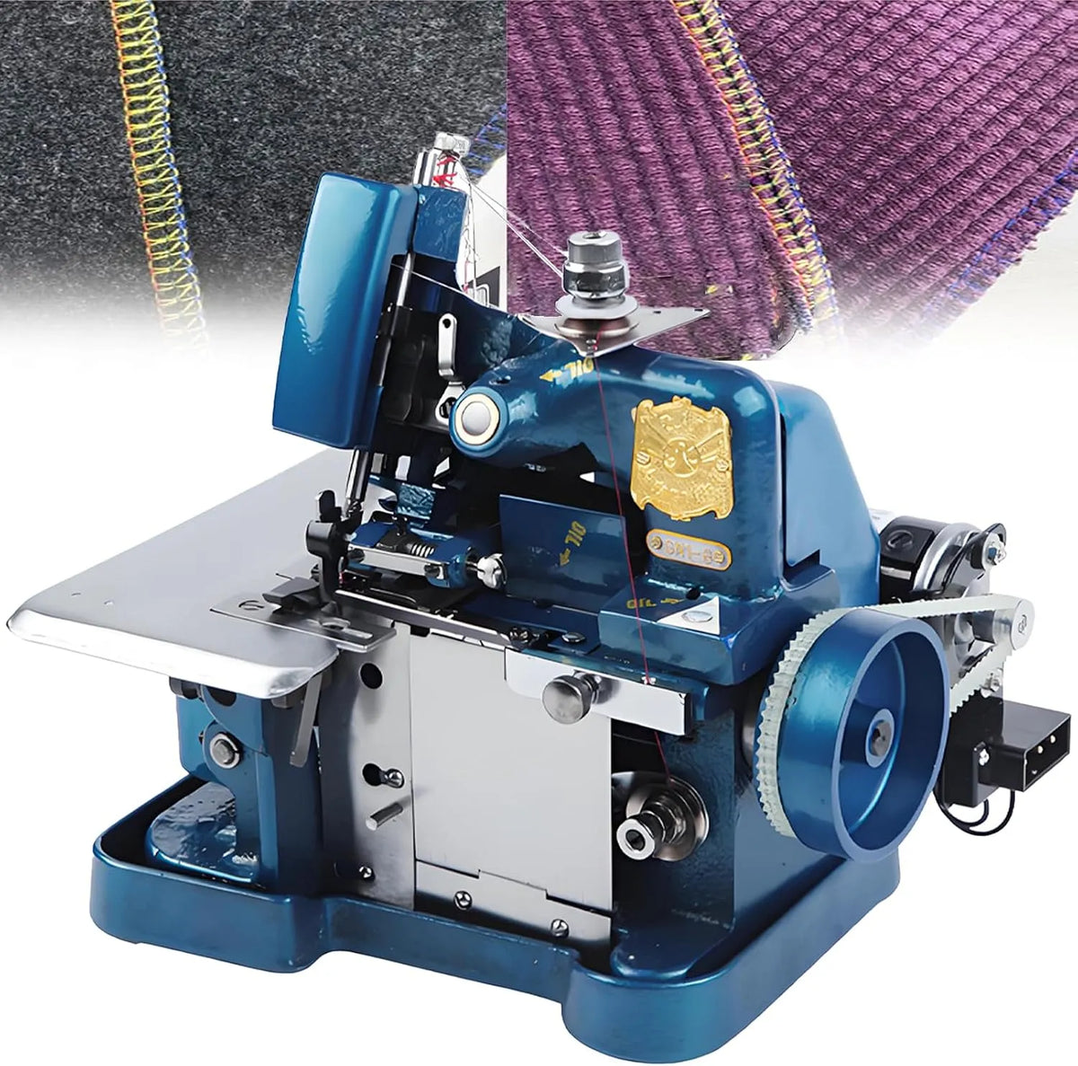 Macchina da Cucire, macchina per cucito elettrica, professionale, blu, per Tessuti a Maglia, NYANS