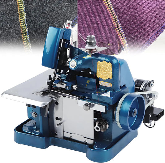 Macchina da Cucire, macchina per cucito elettrica, professionale, blu, per Tessuti a Maglia, NYANS
