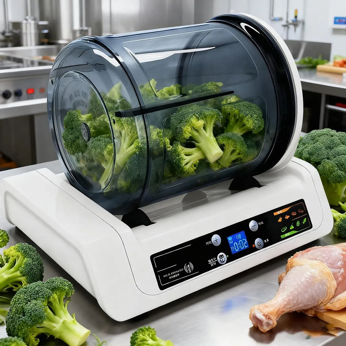 controllo touch, timer regolabile, Marinatore sottovuoto da 5 l, grande barile per marinare pollo, maiale