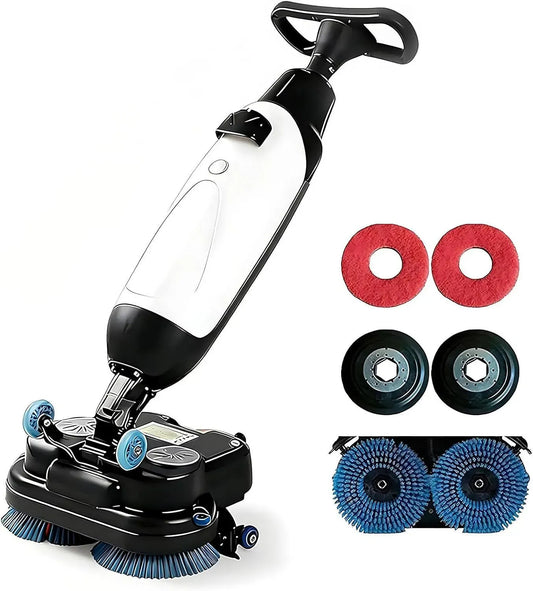Lavasciuga, 43 cm, 36 V, lavatrice/asciugatrice, portatile, industriale, professionale, testina rotante a 360°, per piastrelle e super, 1200 m²/h