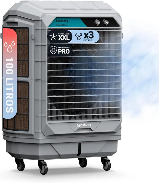 Ventilatore, 200 L, Symphony XL-200, industriale, grigio, 120 m², Materiali PRO, Triplo Filtro XL