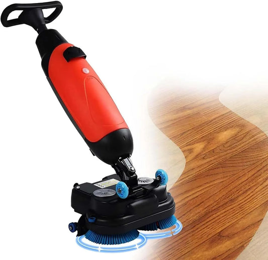 Lavasciuga V 10, 43 cm, 36 V, lavatrice/asciugatrice, professionale, rosso, testina rotante a 360°, larghezza di pulizia 43 cm, 5 Ah