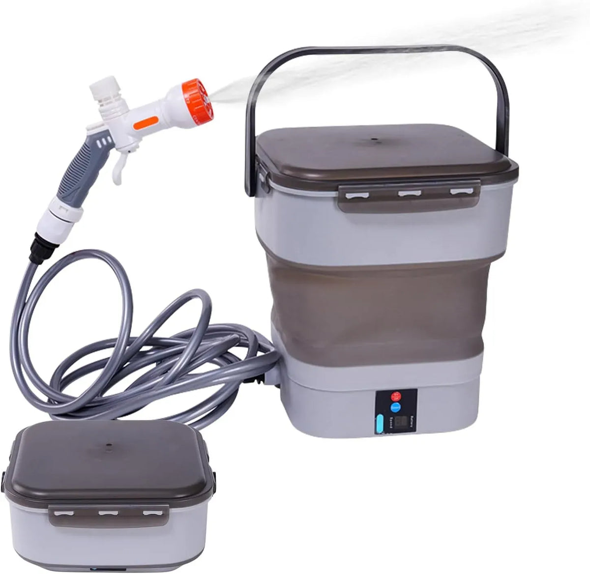 Idropulitrice, 12 L, portatile, esterno, ampio serbatoio, portatile Mobile Outdoor Cleaner, ugello 5 in 1