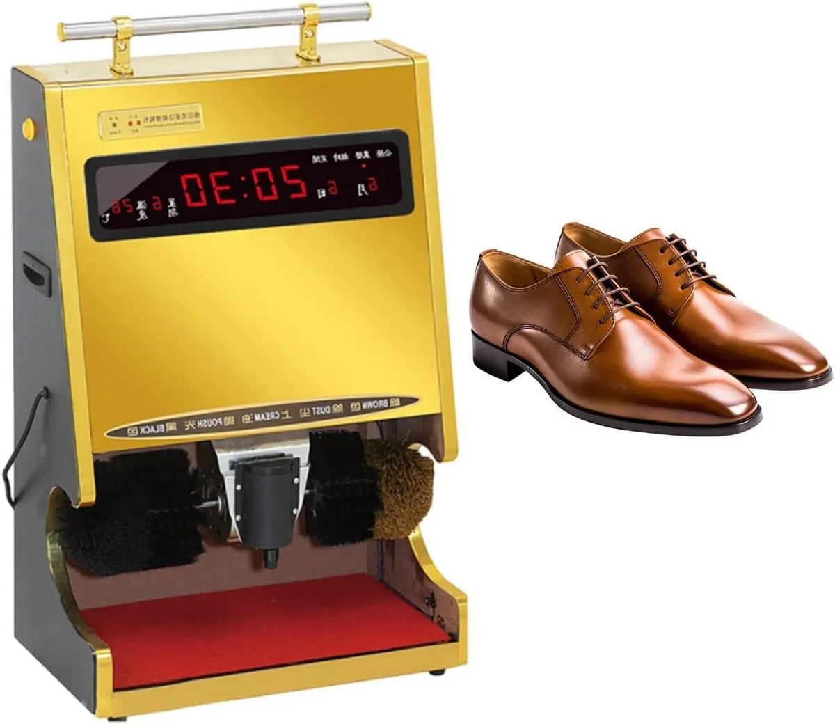 Lucidascarpe, macchina elettrica lustrascarpe, professionale, per scarpe elettrico per hall di hotel
