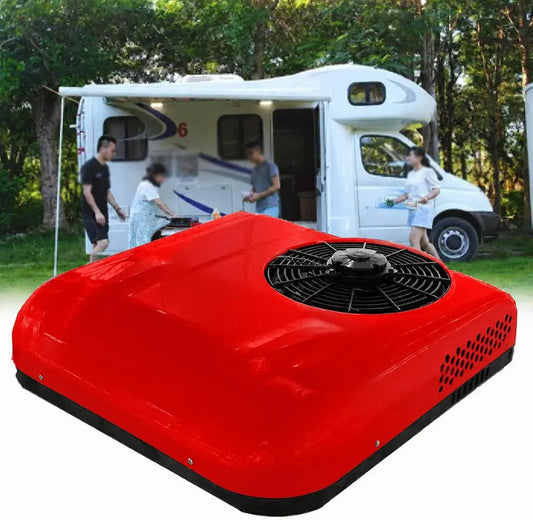 Condizionatore, 12 V, Condizionatore DC 12V 12V/24V, rosso, Raffreddamento e Riscaldamento Red24V