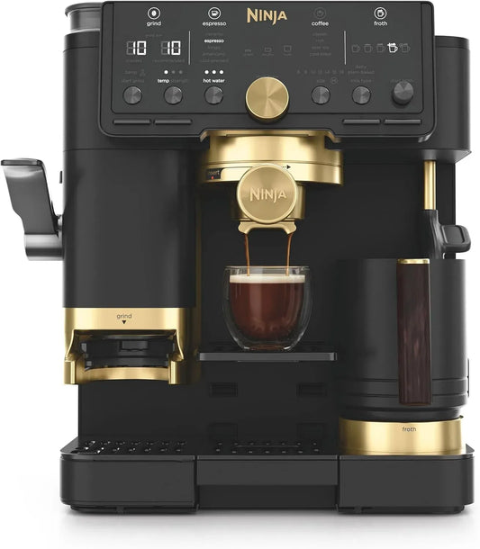 Ninja ES771EUBK Montalatte, 5 programmi, cappuccinatore, 5 Programmi Automatici Schiuma, Cappuccino