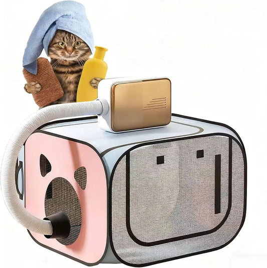 portatile, Scatola asciugabiancheria per cani e gatti, per la toelettatura della casa e i, asciugatura efficiente a 360°, asciugatura rapida 10 minuti