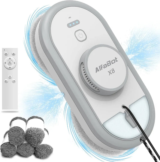 Lavavetri, Robot, pulitore elettrico per vetri, 50 ml, ampio serbatoio, per Finestre