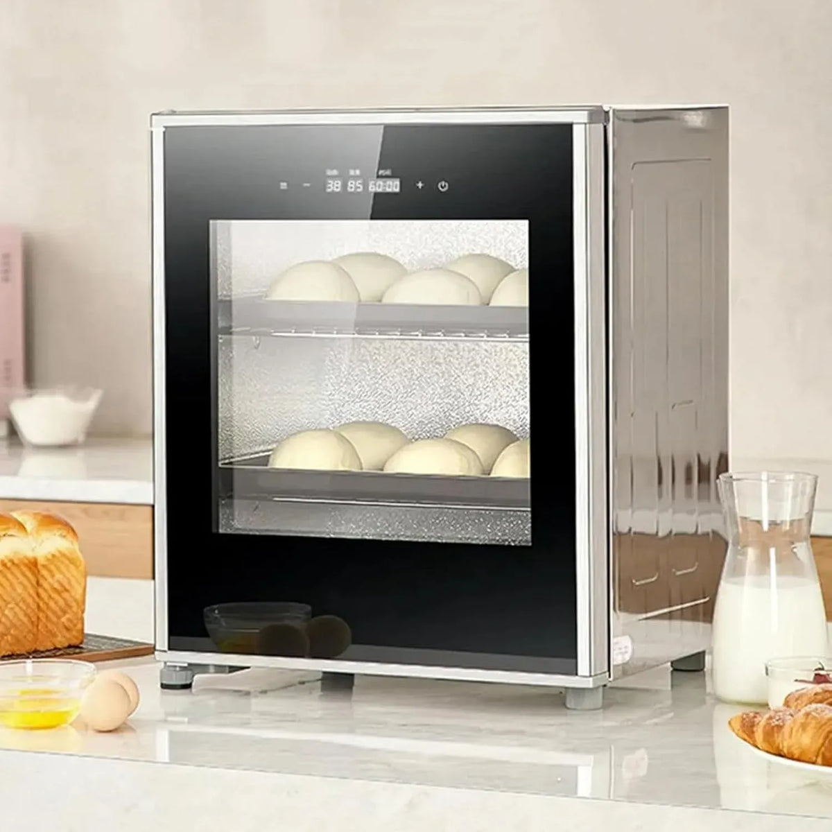 Macchina per Lievitazione, 40 L, 20 a 50 °C, per Lievitazione Pane 40 L
