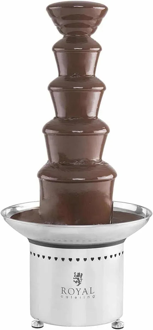 RCCF-65W4 Fonduta, 200 W, 0 a 110 °C, 6 kg, professionale, ristorazione, 2 zone di temperatura, acciaio inox, 5 Livelli, Royal