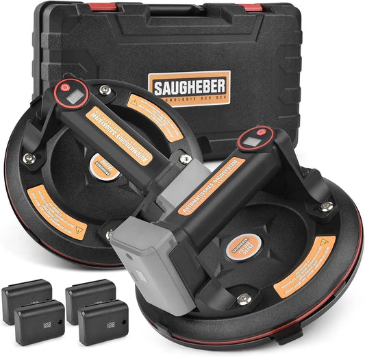 batterie, Set di 2 sollevatori a ventosa dotato di 4 batterie