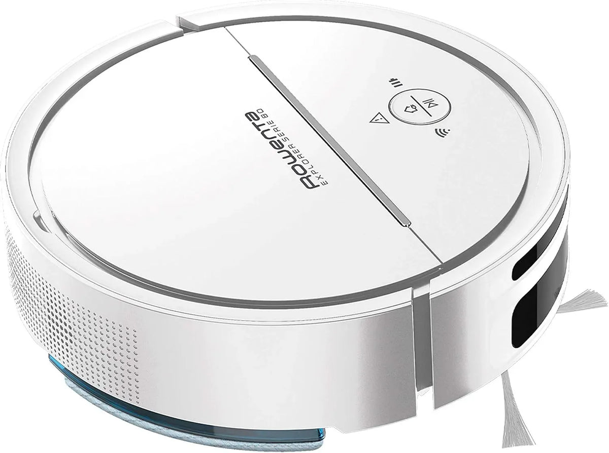 Rowenta Serie 80 RR7747WH Robot aspirapolvere, Wi-Fi, dimensioni personalizzabili, compatibile con smartphone e assistente vocale