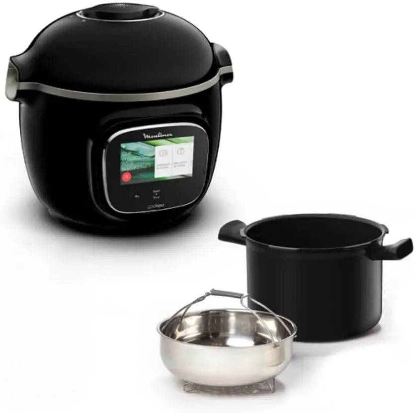 Moulinex CE9028 Robot da cucina, 6 L, 1600 W, 13 programmi, touch, Wi-Fi, Ricette Pronte in Meno di 10 Minuti, Touch Screen Interattivo, Capacità 6L