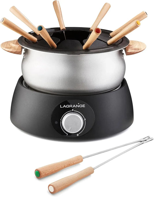 fonduta, 1,5 L, 900 W, legno, per fonduta elettrica 8 persone
