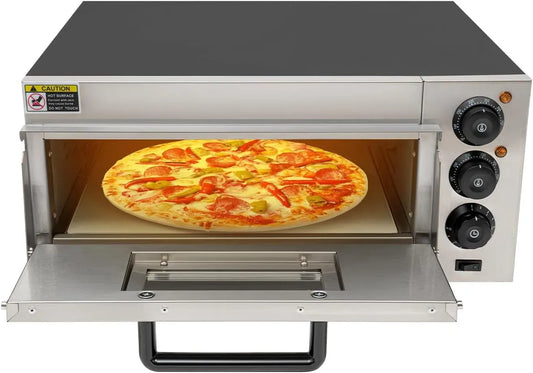 Forno elettrico per pizza, 57 x 47,5 x 27,5 cm, 2000 W, professionale, temperatura fino a 350 ℃