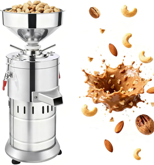 Macinino per Alimenti in Acciaio Inox Ad Alta capacità per Ristoranti E Cucine, per Macina Burro di Frutta Secca Elettrico per uso professionale