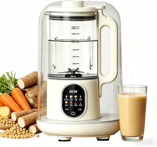 9-in-1 Macchina per Latte, 1500 ml, funzione riscaldante, per Latte Vegetale 9-in-1 da 1500 ml: Preparatore di Lat