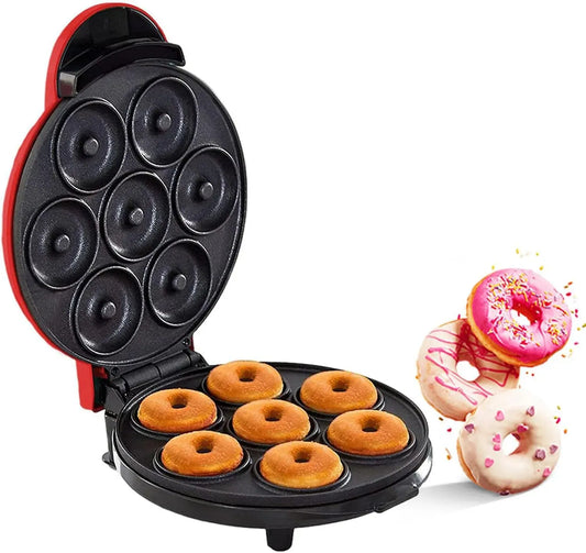 Macchina per ciambelle, donut maker, rivestimento antiaderente, contiene 7 tipi di cibo
