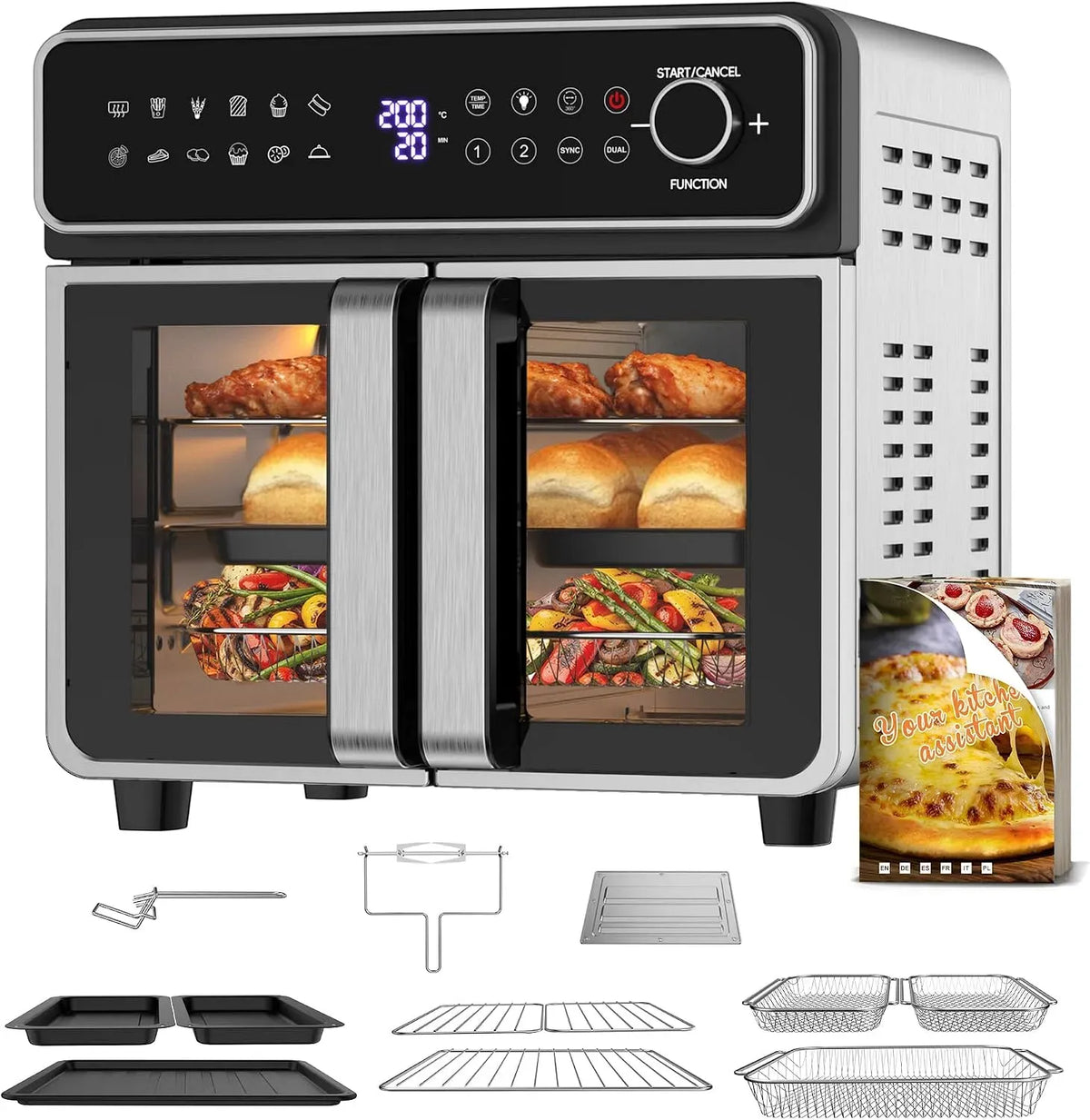Forno elettrico, 23 L, 23L Friggitrice ad Aria Familiare