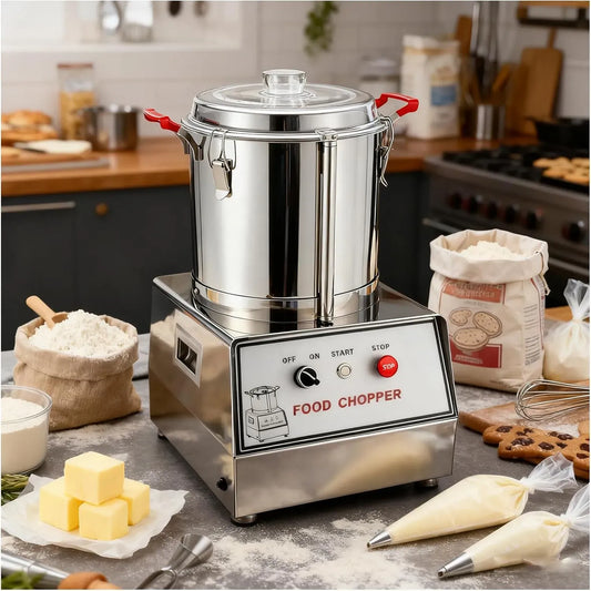 Robot da cucina W/750 W/1100, 5 L, 550 W, 1100 W, professionale, acciaio inox, 1400 Giri/Min, Frutta Carne 5L