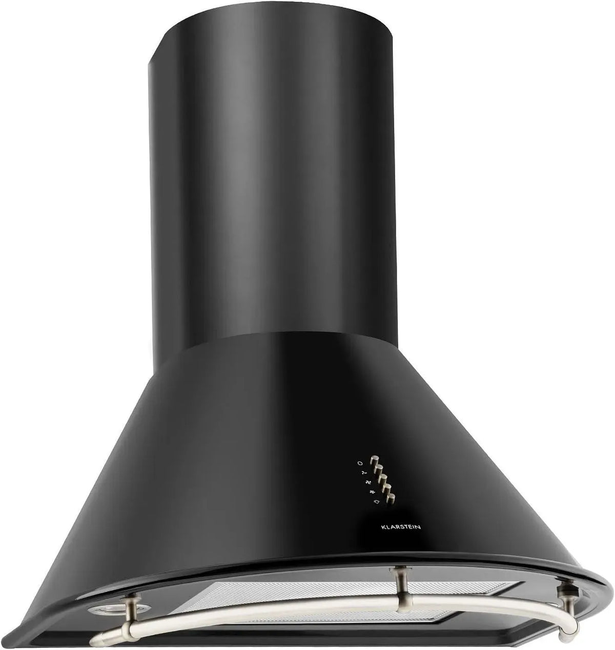 Klarstein m3/h Cappa aspirante, 60 cm, 352 m³/h, cappa da cucina, acciaio inox, nero