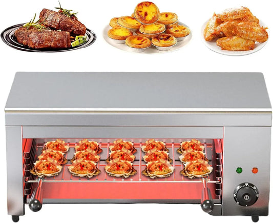 Forno elettrico, 2000 W, grill, acciaio inox, forno da cucina, Forno Grill per Formaggio a Parete in Acciaio Inossidabile con Temperatura 122-572°F