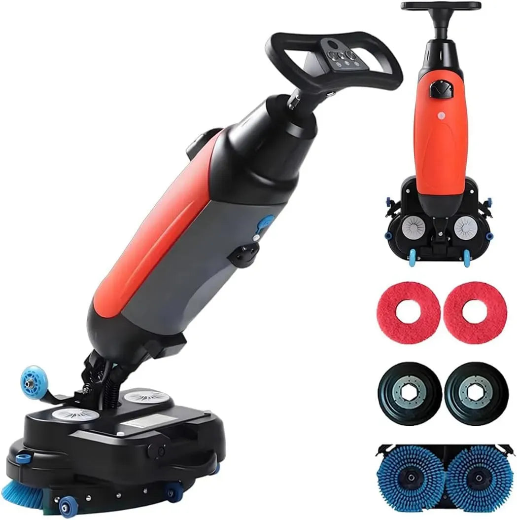 Lavasciuga, lavatrice/asciugatrice, professionale, Doppie Spazzole Rotanti a 360°, Lucidatrice Automatica dei Pavimenti 3 in 1, Copertura 1200㎡/H