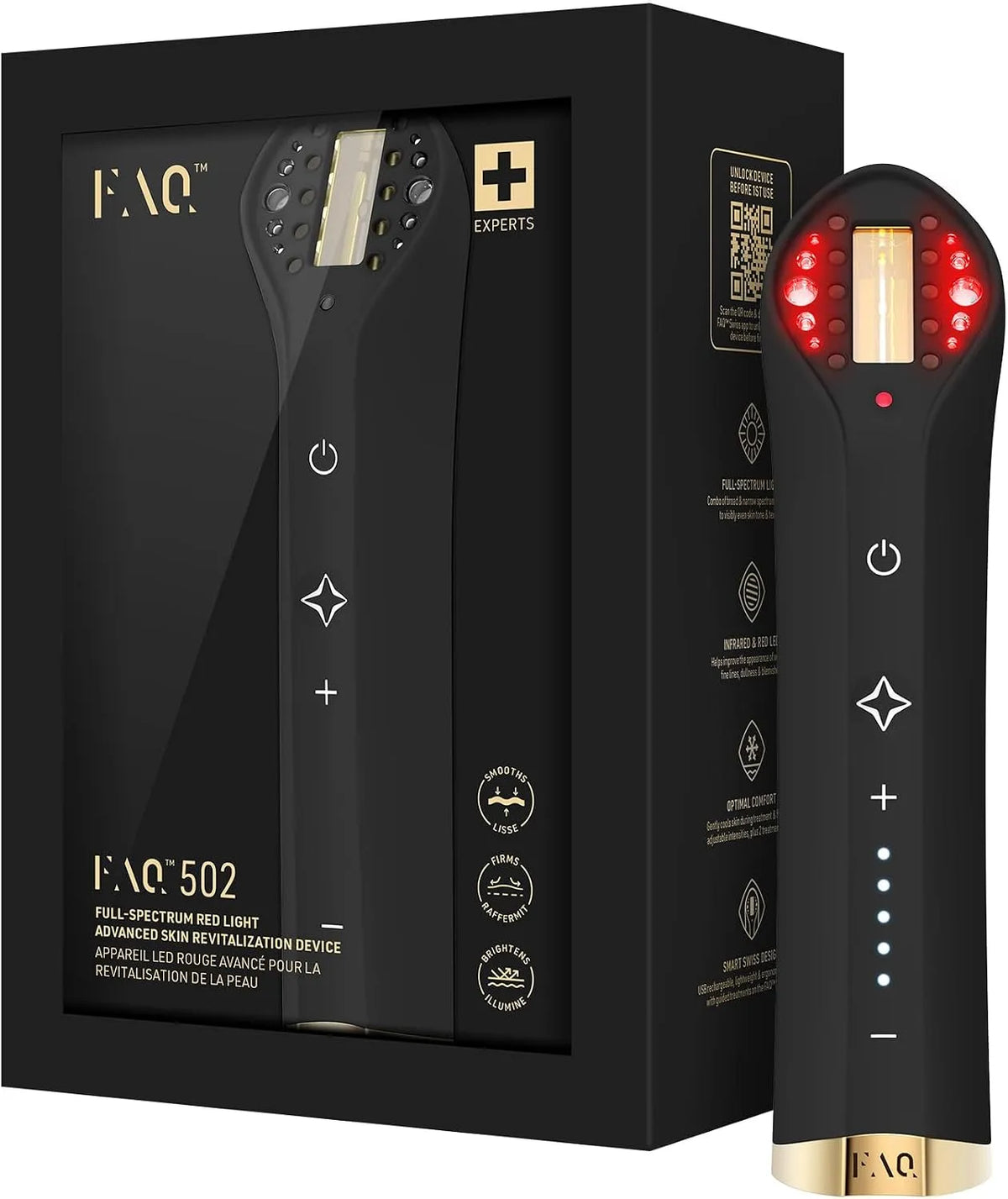 FAQ 502 Lampada, rosso, per rassodare, LED, 502 LED Lampada Infrarossi & Rossa