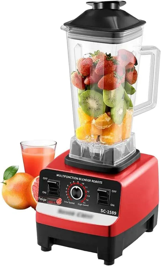 Frullatore, 2 L, professionale, mixer da cucina, Tritaghiaccio Multifunzionale