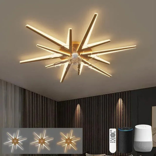 Ventilatore, 92cm, LJX, Wi-Fi, decorazione del soggiorno