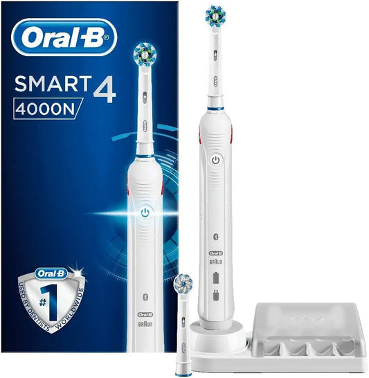 Braun 4000N Spazzolino Elettrico Oral-B Smart 4, Bianco
