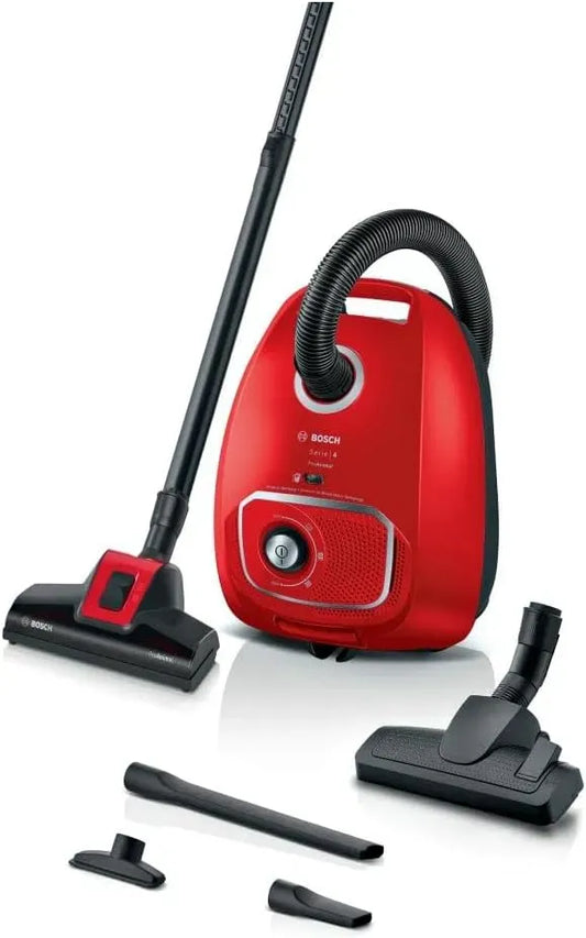 Aspirapolvere BGB41PET1, 600 W, rosso, aspiratore elettrico domestico