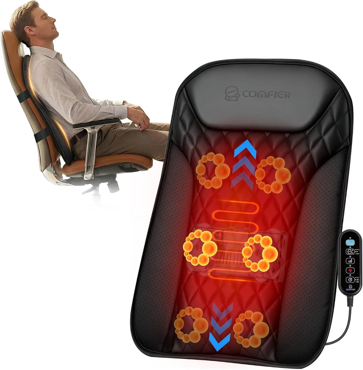 Massaggiatore, cuscino, funzione riscaldante, COMFIER