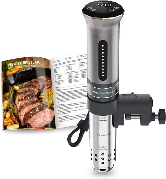 IPX7 Cooker, IP65, touch, timer, professionale, argento, Cucina a Bassa Temperatura Slow Cooker